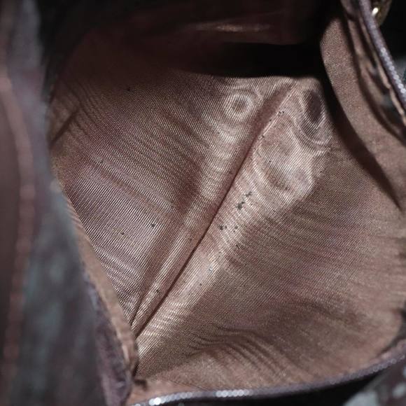 GUCCI Bamboo Hand Bag Leather 2way Brown Gold 001 1638 200047 Auth 89710 - Picture 11 of 16